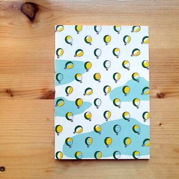 Carnet artisanal envolée montgolfière