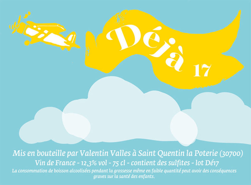 Création d'étiquette VOILÀ & DÉJÀ Valentin Valles