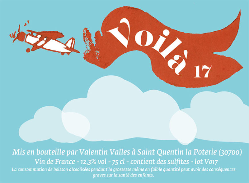 Création d'étiquette VOILÀ & DÉJÀ Valentin Valles