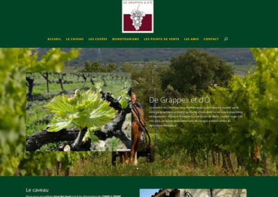 Site Internet De grappes & d&rsquo;Ô