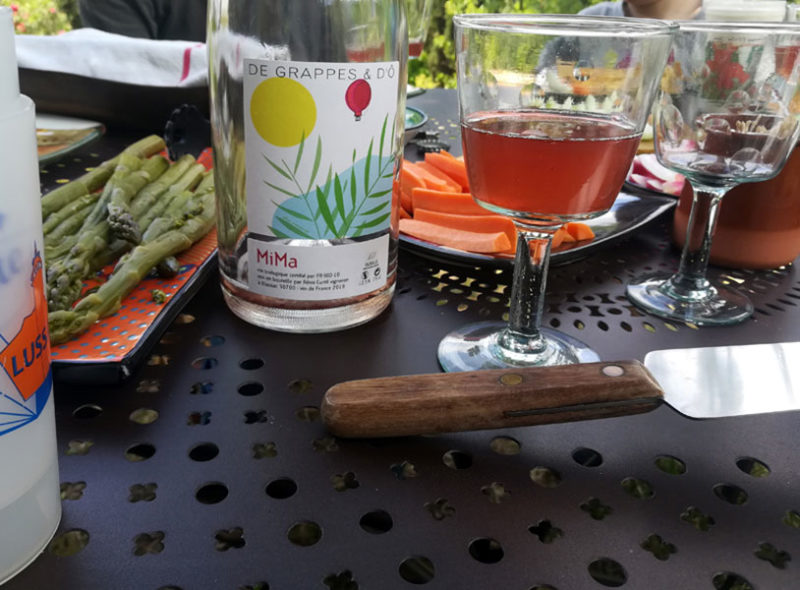 création étiquettes de vin Mima bambou