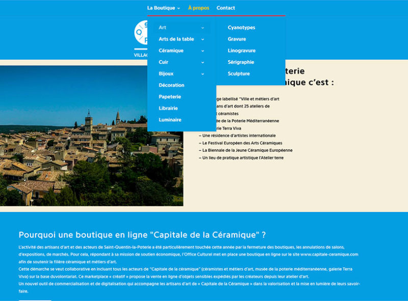 Site Internet Boutique Céramique