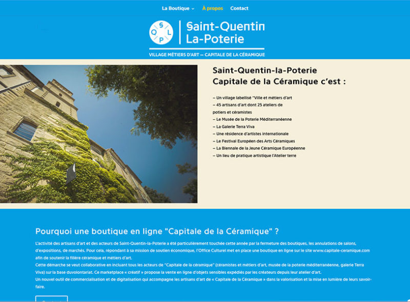 Site Internet Boutique Céramique